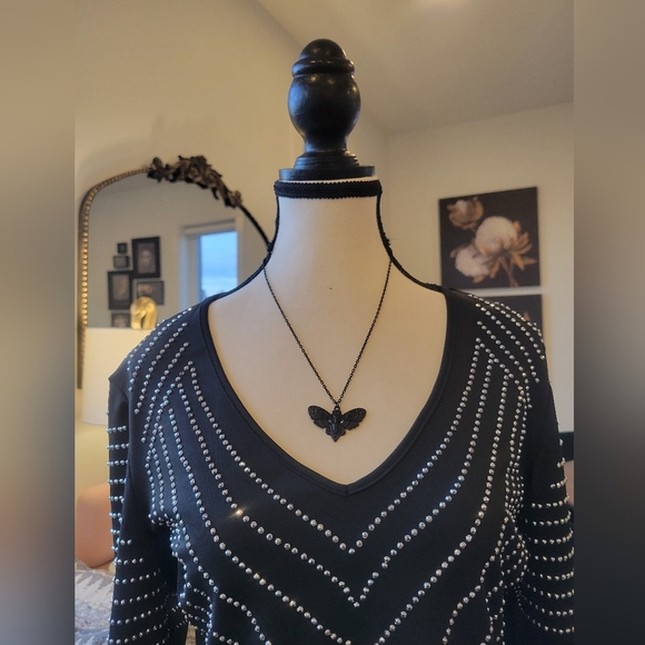 3/$30 -Metal Studded Shirt - Picture 3 of 5